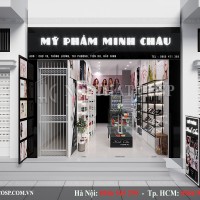 Thiết kế shop mỹ phẩm - Minh Châu - Bắc Ninh